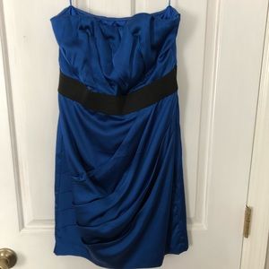 Strapless Royal blue dress